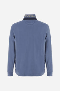 Men's soft-touch jersey polo shirt with team logo - Beato La Martina 