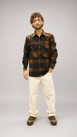 Overshirt uomo Displaj Art Under rosso