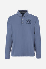 Men's soft-touch jersey polo shirt with team logo - Beato La Martina 
