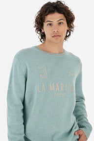 La Martina Iconic Lambswool Crew Neck Men's Sweater