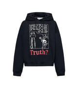 Felpa uomo cappuccio Truth nera