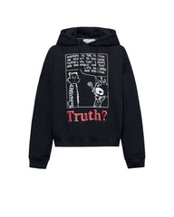 Felpa uomo cappuccio Truth nera