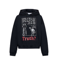 Felpa uomo cappuccio Truth nera