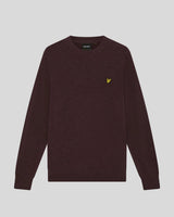 Maglione girocollo uomo lana Beetroot Marl foto 5
