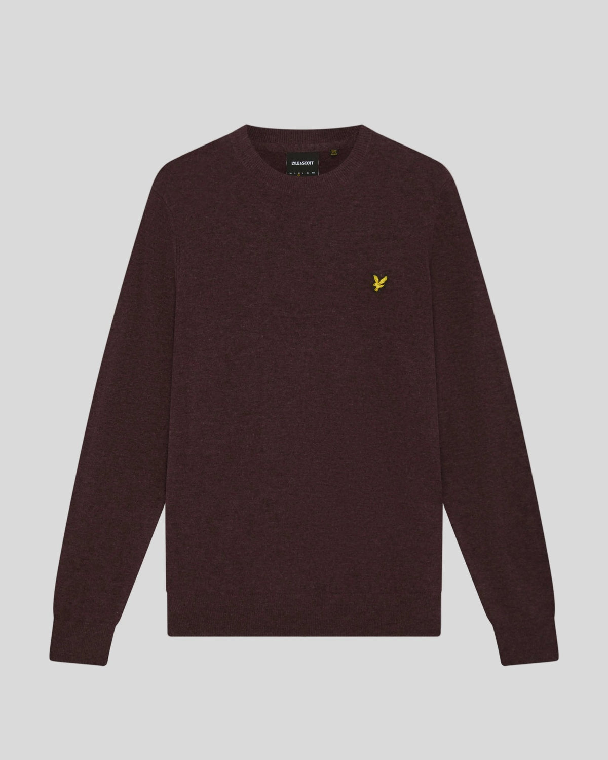 Maglione girocollo uomo lana Beetroot Marl foto 5