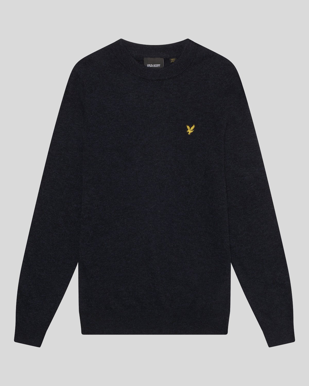 Maglione girocollo uomo lana Dark Navy