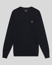 Maglione girocollo uomo lana Dark Navy