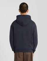 Felpa uomo cotone pesante Dark Navy foto 4