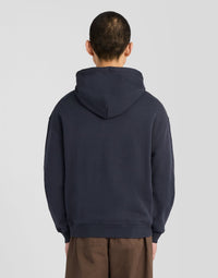 Felpa uomo cotone pesante Dark Navy foto 4