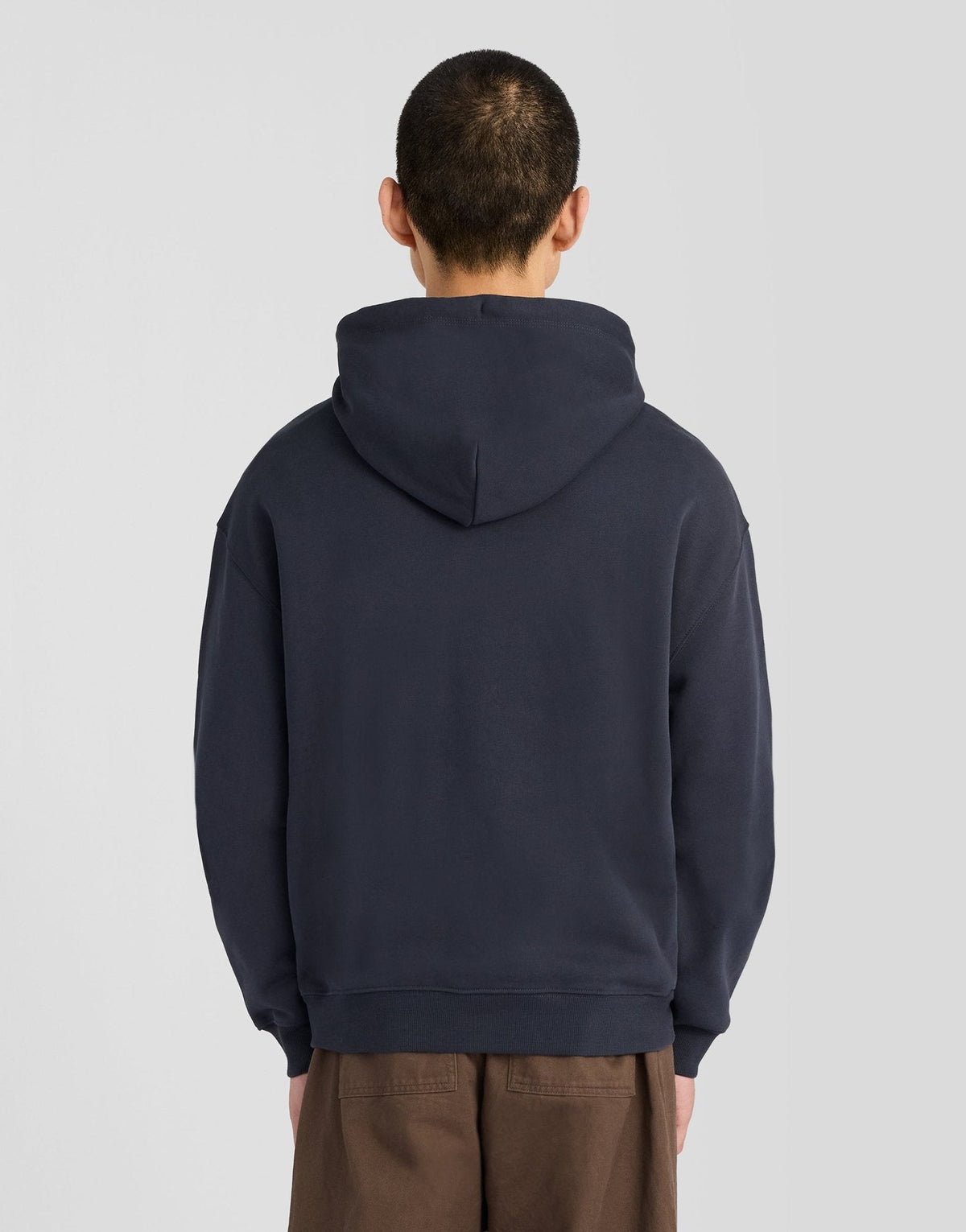 Felpa uomo cotone pesante Dark Navy foto 4