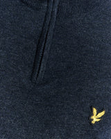 Maglione zip uomo lana Dark Navy foto 5