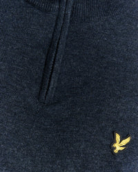 Maglione zip uomo lana Dark Navy foto 5