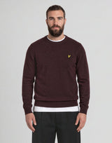 Maglione girocollo uomo lana Beetroot Marl
