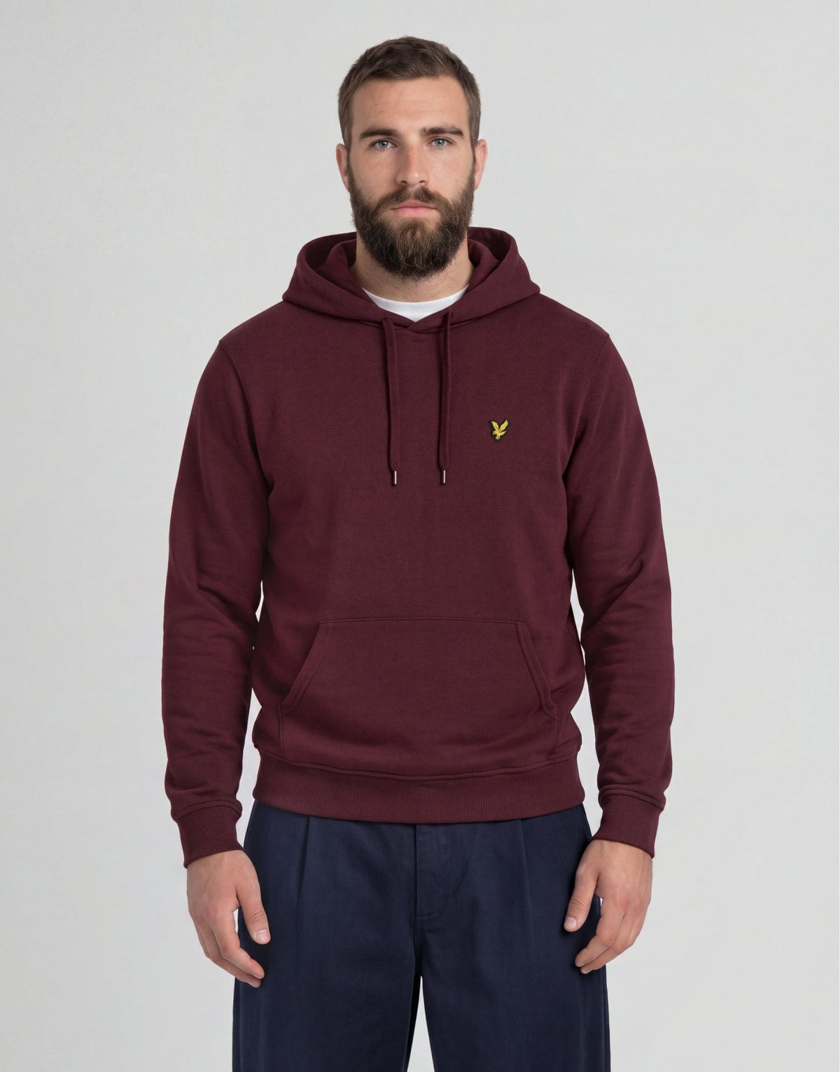 Felpa uomo cotone burgundy