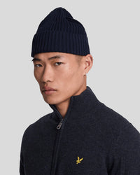 Lyle &amp; Scott Lambswool Blend Zip-Up Cardigan