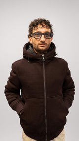 Giubbotto burgundy da uomo Seinse con fodera staccabile