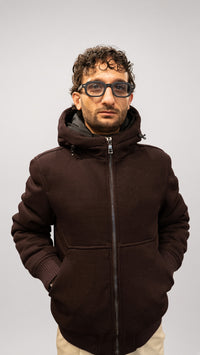 Giubbotto burgundy da uomo Seinse con fodera staccabile